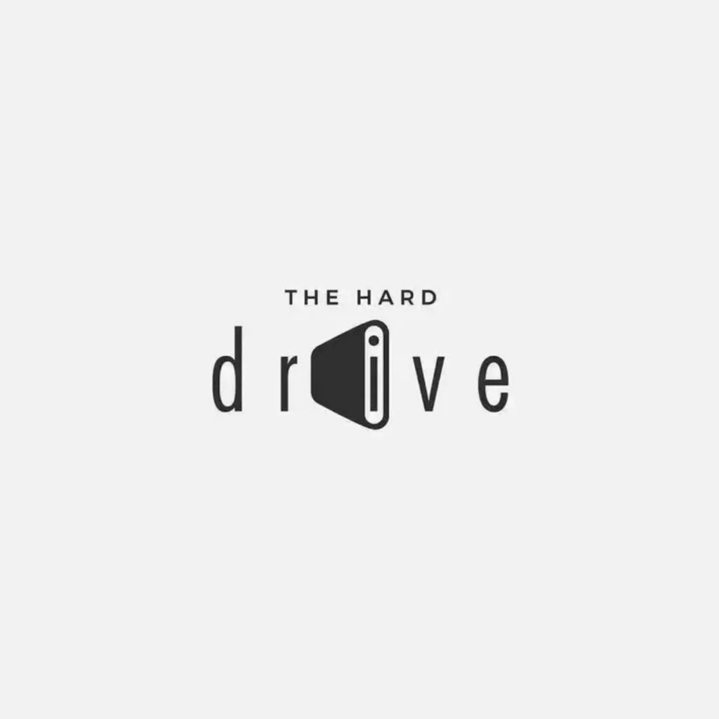 Minimalist hard drive logo design inspiration